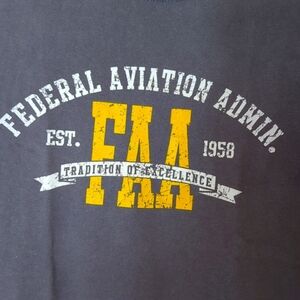 FAA FEDERAL AVIATION ADMIN Tee Shirt Medium